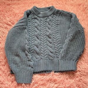Abercrombie Kids Blue Cable Knit Sweater
